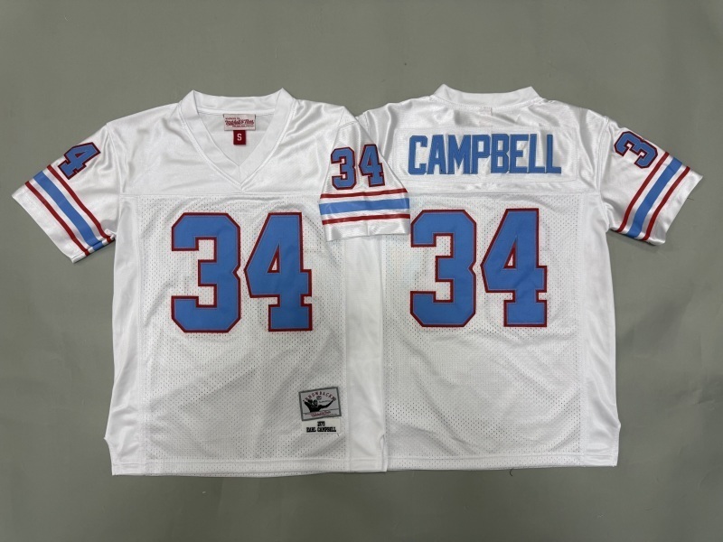 Youth Tennessee Titans #34 Campbell White Throwback Limited Nike NFL Jersey 01